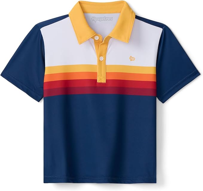 Tipsy Elves Kids and Toddlers Golf Shirts - Athletic Comfort Fit with Quick Dry Material