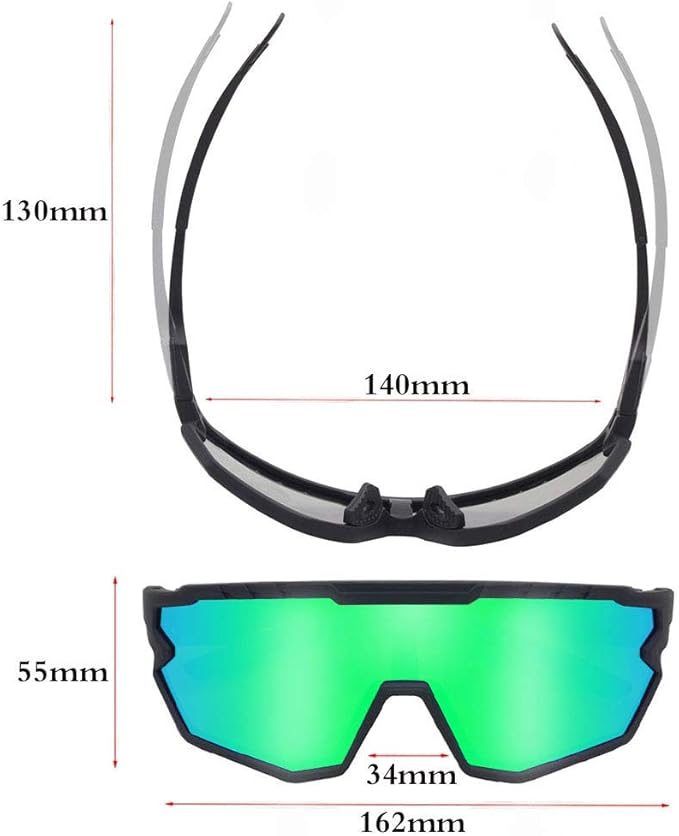 Sports Sunglasses Cycling Glasses Pink Polarized Glasses Baseball glasses with 3 lenses,Fishing,Ski Running Golf