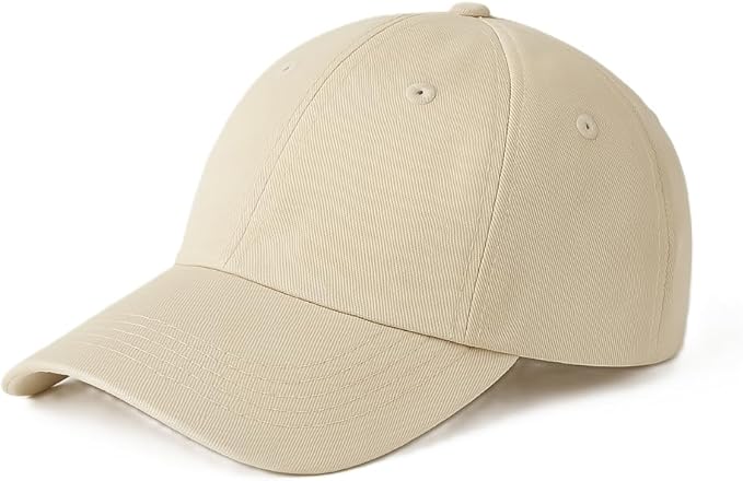 Baseball Cap Adjustable Size 100% Cotton Caps for Running Workouts & Outdoor Activities All Seasons