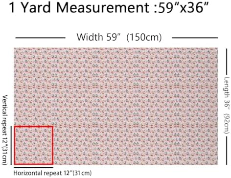 JEJELOIU Cartoon Penguin Fabric by The Yard Christmas Tree Upholstery Fabric for Chairs Xmas Theme Waterproof Indoor Outdoor Decor for DIY Sewing Craft Projects 10 Yards