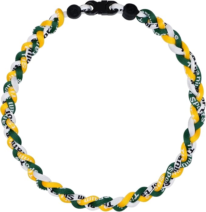 Baseball Rope Necklaces, League Team Colors Braided Necklace, Baseball Team Gifts