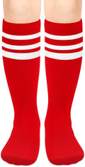 Olreco 1 Pack Toddler Kids Youth Soccer Socks Girls Boys Baseball Socks Youth Knee High Softball Football Accessories Cotton