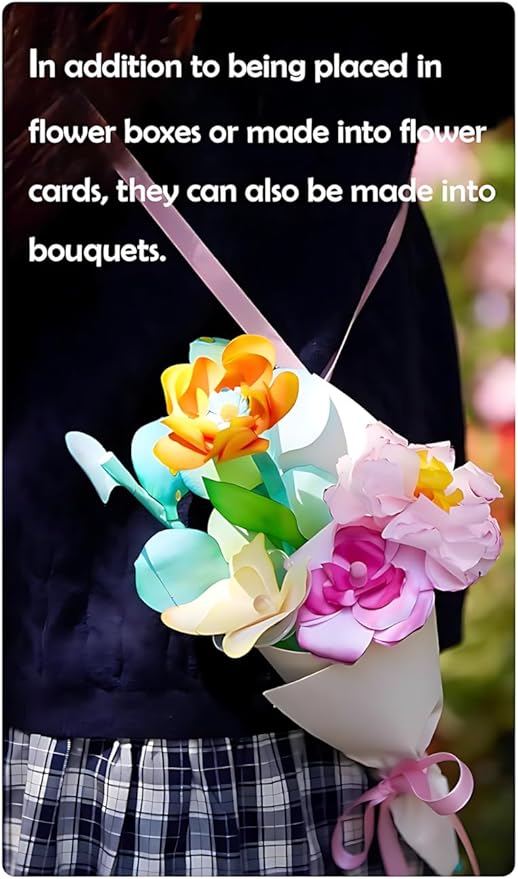 Science Craft Kit: Color Mixing & Dyeing Paper Flower Bouquet - Image 6