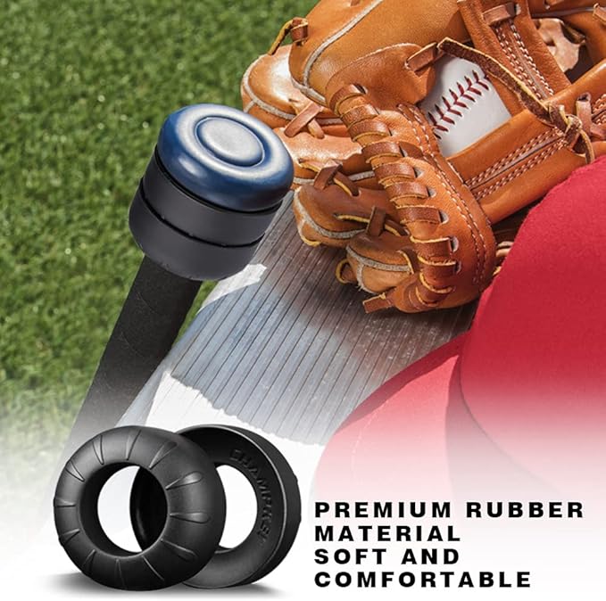 CHAMPKEY Premium Choke Up Rings 4 Pack | Reduced Hands Pain and Pressure Baseball Rings | Ideal for Baseball, Softball and Tee Ball Bat