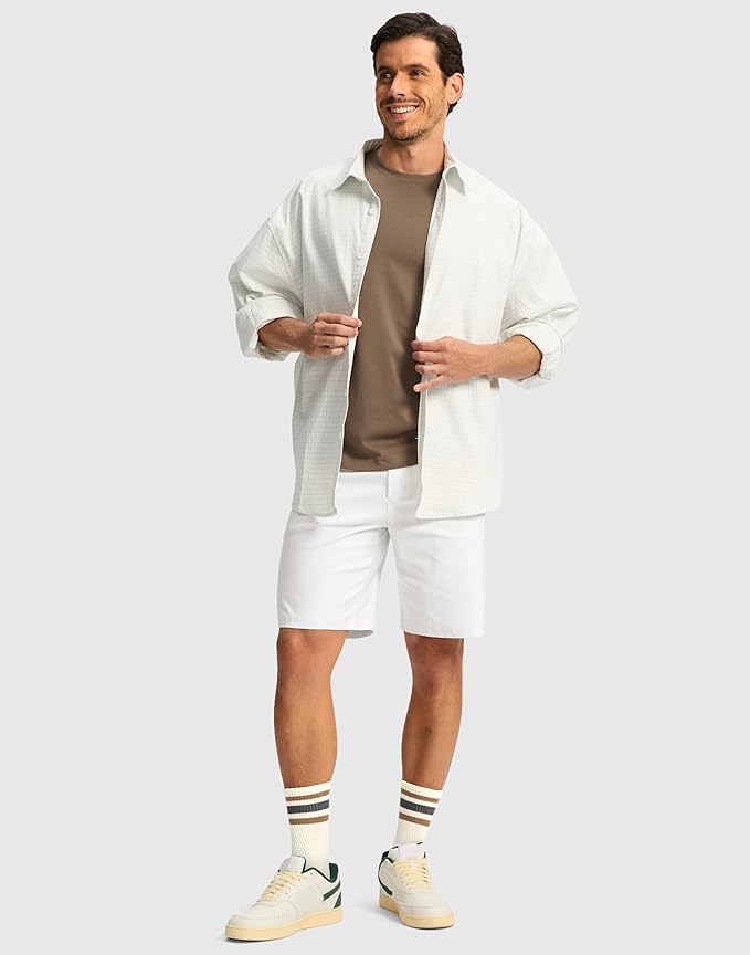 G Gradual Men's Golf Dress Shorts 5"/ 7"/ 9" Stretch Casual Work Flat Front Shorts for Men with 3 Pockets Quick Dry