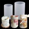 2 Pack Cylinder & Round Candle Molds by ESEENSSiliconeMolds