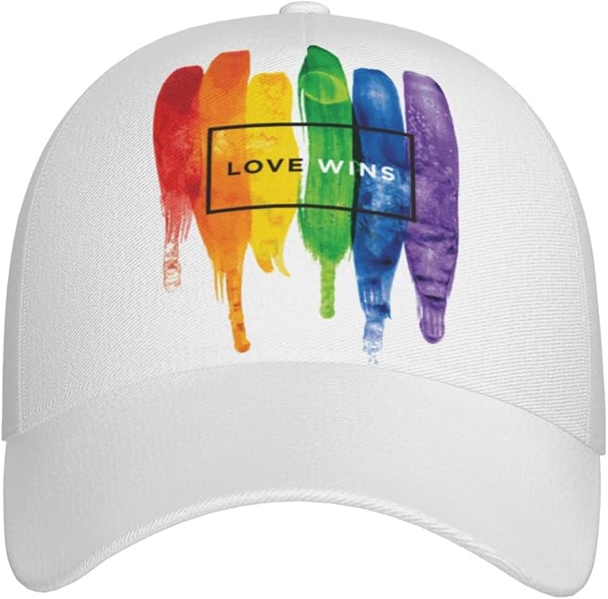 LGBT Gay Pride Rainbow Hat Men Women Baseball Cap Adjustable LGBT Trucker Hat Unisex Style Headwear Hats