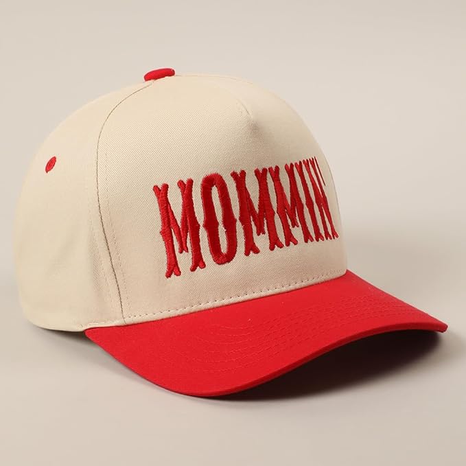 MIRMARU Two-Tone Vintage Canvas Trucker Hats for Men & Women, Adjustable Size Baseball Caps with Trendy Embroidered Design