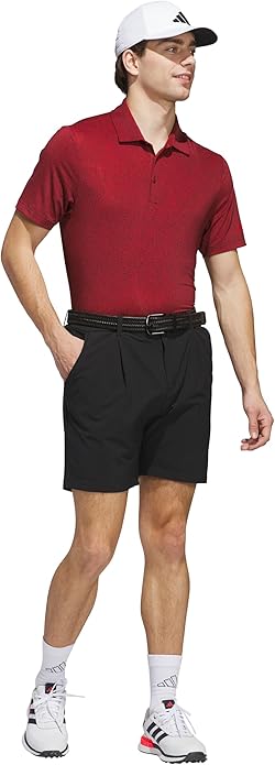 adidas Mens Ultimate365 Mini Bunker Polo Shirt