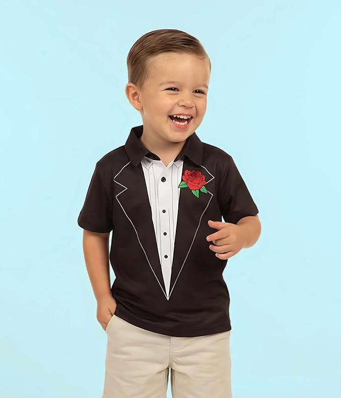 Tipsy Elves Kids and Toddlers Golf Shirts - Athletic Comfort Fit with Quick Dry Material