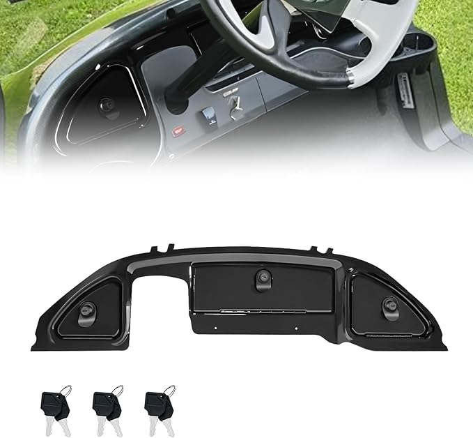 Golf Cart Dashboard Compatible with 2008.5-Up Club Car Precedent Tempo Onward Golf Cart, Club Car Precedent Dash Kt with Storage Compartments