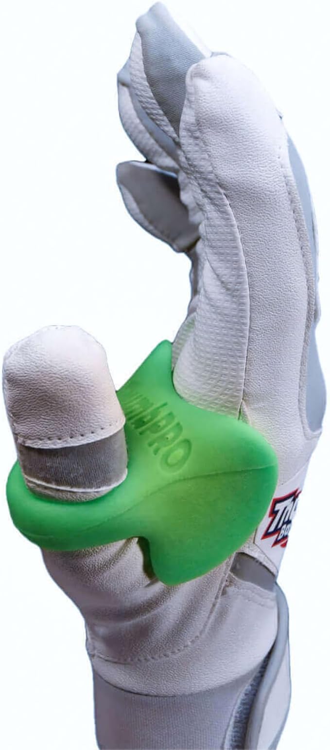 ThumbPRO Baseball Thumb Guard - Batting Aid & Grip Enhancer - Reduces Sting, Improves Swing - for Baseball & Softball - All Levels, Left/Right Hand - 3 Sizes