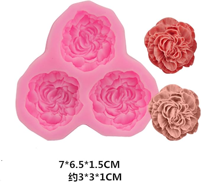 6 Pack Flower Mold: Peony, Sunflower Resin Casting Molds - Image 7