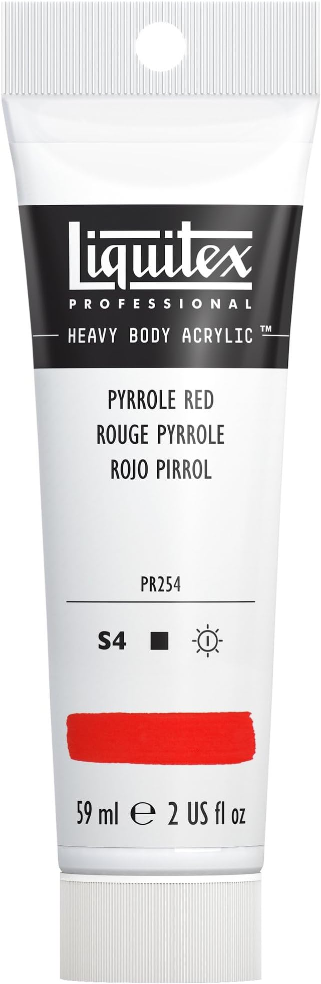 Liquitex Professional Heavy Body Acrylic Paint, 2-oz Tube, Pyrrole Red by Liquitex