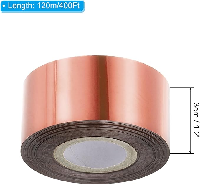 PATIKIL 1.2"x400Ft Hot Stamping Foil Paper, Heat Transfer Hot Stamping Paper - Image 2