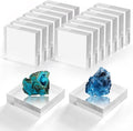 Acrylic Blocks 3 X 3 X 1 Inch 16 Pcs Acrylic Base Stand by Unknown
