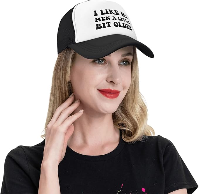 Funny Trucker Hat Funny Gag Gifts Snapback Hat for Adult Humor Fishing Cap Adjustable Mesh Sport Baseball Caps for Women Men