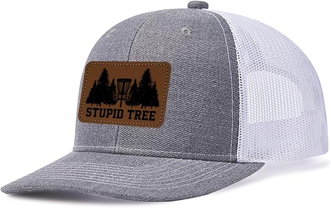 Funny Disc Golf Accessories Gifts for Men Stupid Tree Trucker Hat Golf Player Dad Trucker Hat Golf Gaming Gifts