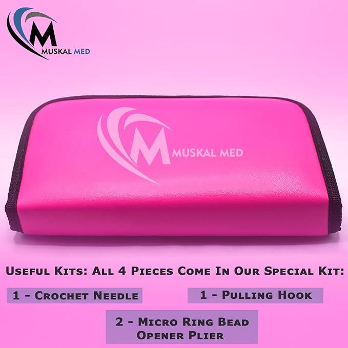 Professional Hair Extension & Beading Tool Kit Remove Plier Set - Image 7