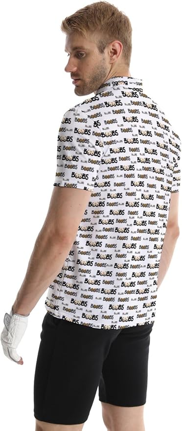 Mens Golf Shirts Golf Polo Shirts for Men Short Sleeve Polo Shirts Golf Gifts