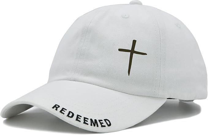 Cross Jesus Hat with Gifts Box, Embroidered Religious Baseball Cap, Christian Gifts for Men Women