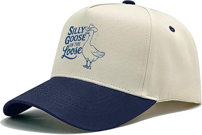 Funny Goose Hat Silly Goose On The Loose Hat Men Baseball Hats Funny Cap