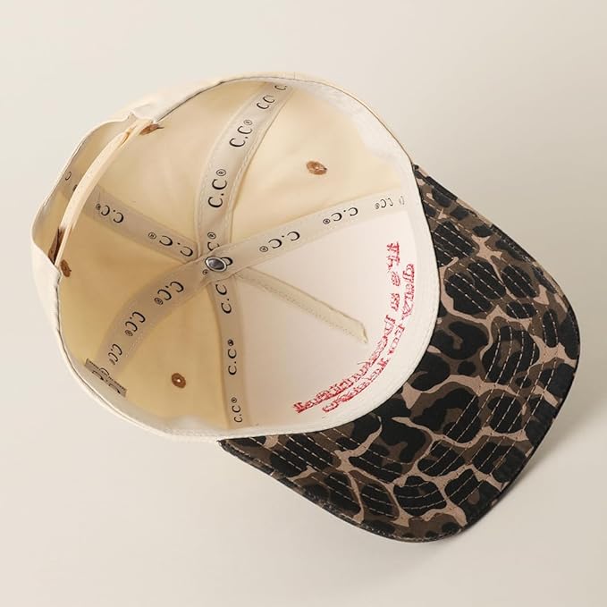 MIRMARU Two-Tone Vintage Canvas Trucker Hats for Men & Women, Adjustable Size Baseball Caps with Trendy Embroidered Design