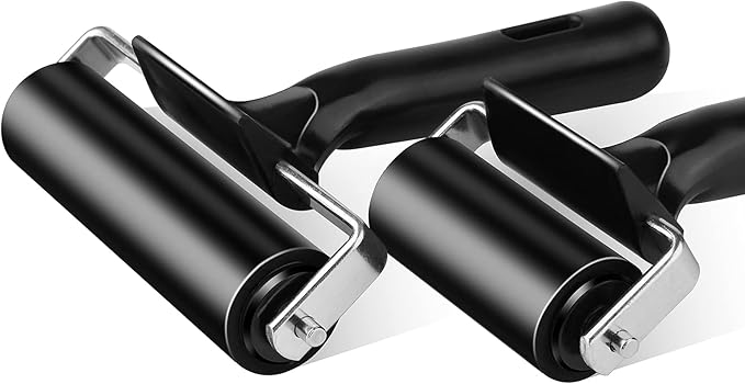 6 Inch Rubber Roller Tool, Rubber Brayer Roller - Image 3