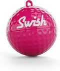 Swish Portable Golf Ball Cleaner - Compact Golf Ball Cleaning Kit & Golf Bag Accessory - Quick & Simple Cleaning with Clip-On Design and Separate Belt Towel, Ideal Golf Gift for Men & Women