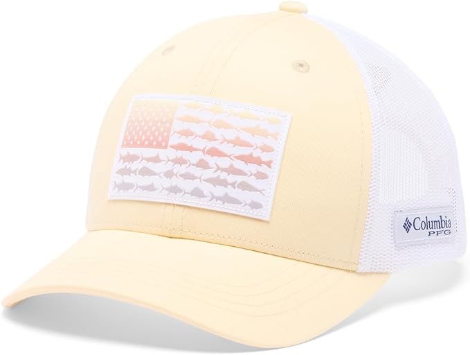 Columbia Womens PFG Fish Flag Snap Back