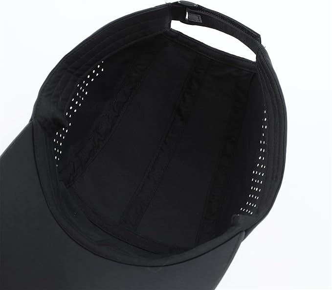 Connectyle Men's Breathable Run Hat Quick Dry Reflective Sport Cap Adjustable Lightweight Baseball Hat Unstructured Design