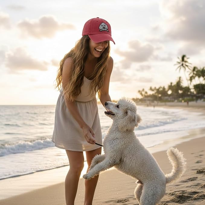 Pet Dog Lover Gifts,Embroidered Dog Baseball Hats for Men Women Dad Mom