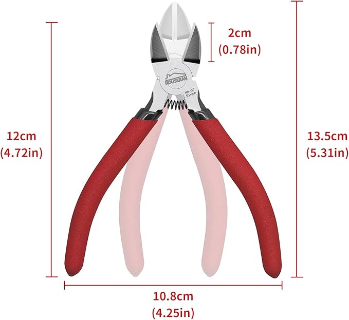 Wire Cutters 5 Pack, 5 Inch Wire Cutters Set, HOUSERAN Side Cutters Flush Cut - Image 2