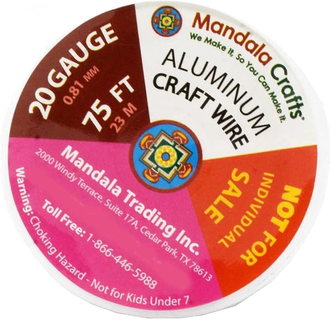 Mandala Crafts 20 Gauge Anodized Aluminum Craft Wire - Image 8