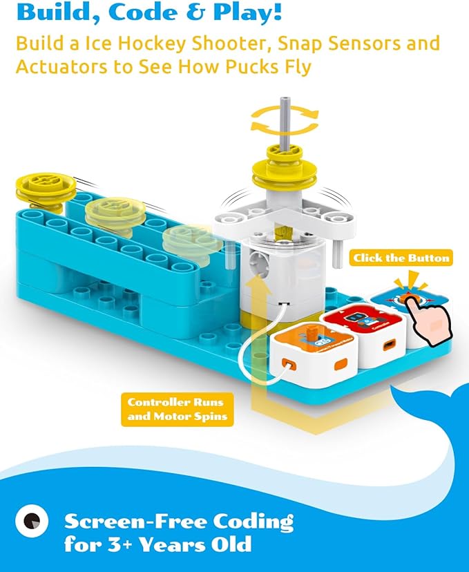 WhalesBot A3 12-in-1 STEM Blocks Coding Robot Kit - Image 4