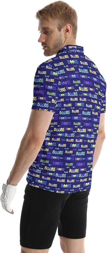Mens Golf Shirts Golf Polo Shirts for Men Short Sleeve Polo Shirts Golf Gifts