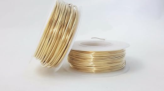 22 Gauge, Jeweler's Brass Wire, Round Dead Soft CDA #230 Alloy Jewelry Grade - - Image 5