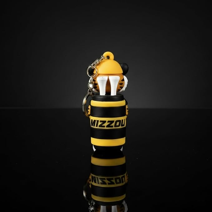NCAA Mascot Golf Tee Holders, Includes 8 Golf Tees, Fun Golf Accessory, Stylish Golf Bag Add-On, Unique Golf Gift for Men & Women