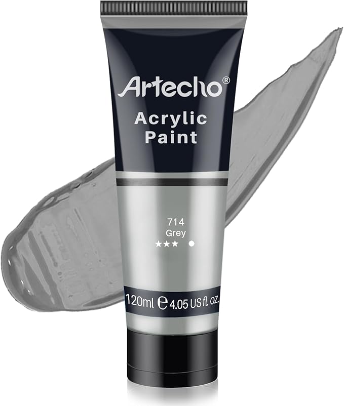 Artecho Grey Acrylic Paint, Art Craft Paints by Artecho