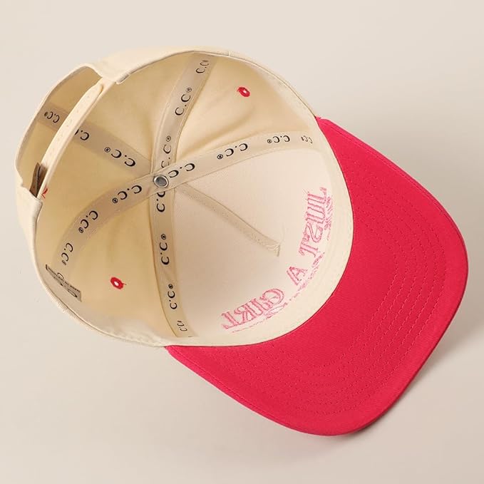 MIRMARU Two-Tone Vintage Canvas Trucker Hats for Men & Women, Adjustable Size Baseball Caps with Trendy Embroidered Design