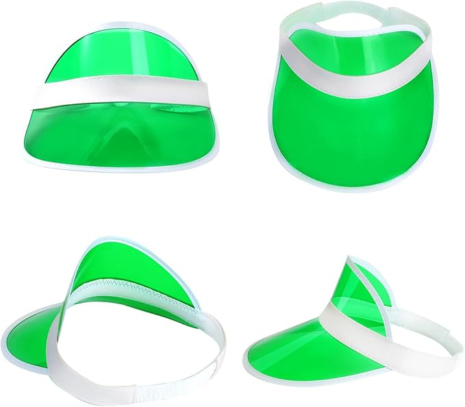 Tarpop Poker Visors Hats Bulk Casino Bingo Visor Casino Dealer Clear Plastic Sun Golf Hats for Women Men
