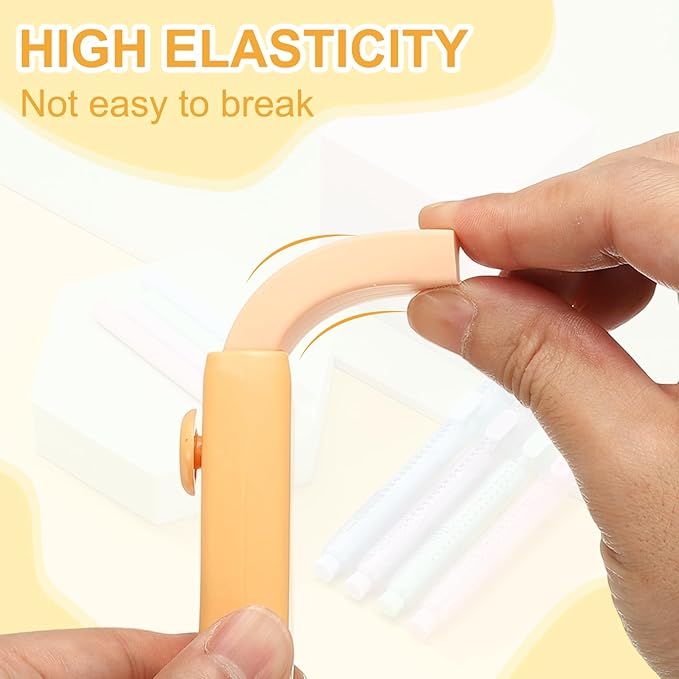 PATIKIL 4 Pack Erasers, Sliding Retractable Eraser Push Pull Cute Pencil - Image 3