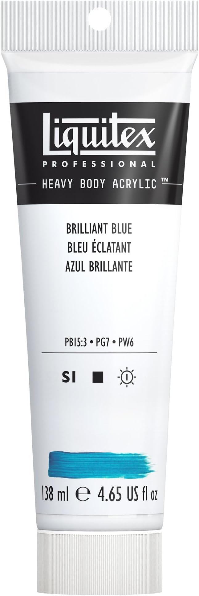 Liquitex Professional Heavy Body Acrylic Paint, 4.65-oz Tube, Brilliant Blue by Liquitex
