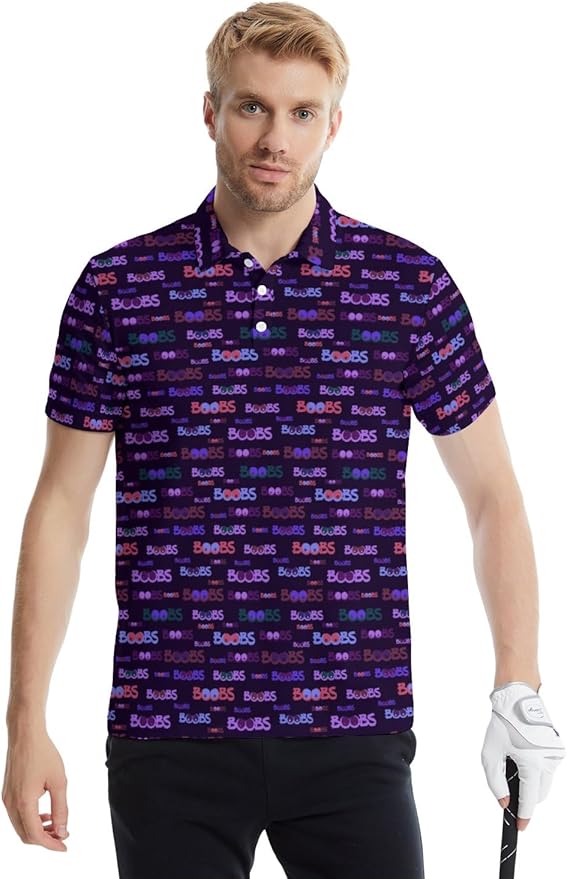 Mens Golf Shirts Golf Polo Shirts for Men Short Sleeve Polo Shirts Golf Gifts