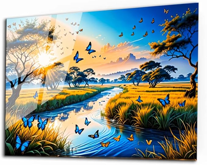 SpiritualHands Fantastic Scenery Tempered Glass Wall Art Painting by SpiritualHands
