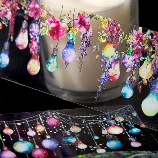 6 Rolls Holographic PET Tape Stickers - Image 4