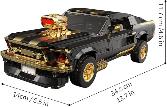 1:10 MOC Sports GTRS Car Building Blocks Toys Boys or Adults Kits， Building Set - Image 9