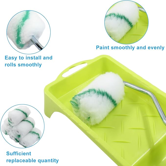 Litoexpe 2 Inch Paint Roller, Mini Paint Roller Kit, Touch Up Small Paint Roller - Image 3