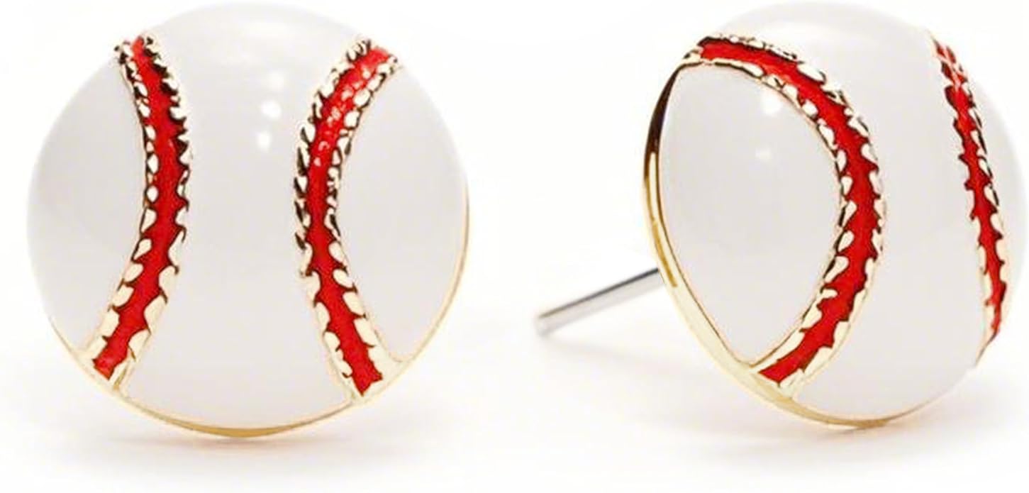Baseball Earrings for Women Baseball Mom Accessories Essentials Game Day Fan Gifts Lightweight Sports Stud Earrings Jewelry Game Day Shirts Women