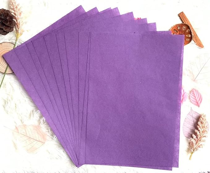 50 Sheets A4 Natural Fiber Mulberry Tree Mulberry Paper Sheets Art Tissue Washi - Image 5